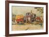 Caravans Encampment of Gypsies-Vincent van Gogh-Framed Art Print