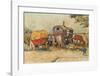 Caravans Encampment of Gypsies-Vincent van Gogh-Framed Art Print