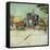 Caravans Encampment of Gypsies-Vincent van Gogh-Framed Stretched Canvas