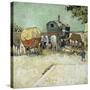 Caravans Encampment of Gypsies-Vincent van Gogh-Stretched Canvas