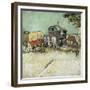 Caravans Encampment of Gypsies-Vincent van Gogh-Framed Giclee Print