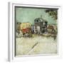 Caravans Encampment of Gypsies-Vincent van Gogh-Framed Giclee Print