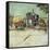 Caravans Encampment of Gypsies-Vincent van Gogh-Framed Stretched Canvas