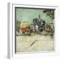 Caravans Encampment of Gypsies-Vincent van Gogh-Framed Giclee Print