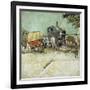 Caravans Encampment of Gypsies-Vincent van Gogh-Framed Giclee Print