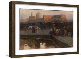 Caravanserai by Gur-E Amir in Samarkand-Franz Roubaud-Framed Giclee Print