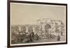 Caravanserai on the road from Isfahan to Shiraz-Eugene Flandin-Framed Giclee Print