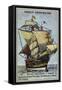 Caravel of Christopher Columbus, 15th Century-null-Framed Stretched Canvas