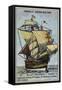 Caravel of Christopher Columbus, 15th Century-null-Framed Stretched Canvas