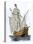 Caravel Santa Maria, the Flagship of Columbus' First Voyage-null-Stretched Canvas