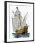 Caravel Santa Maria, the Flagship of Columbus' First Voyage-null-Framed Giclee Print