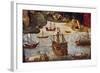 Caravels and Boats-Alejo Fernandez-Framed Giclee Print