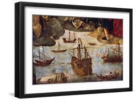 Caravels and Boats-Alejo Fernandez-Framed Giclee Print