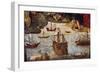 Caravels and Boats-Alejo Fernandez-Framed Giclee Print