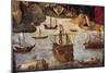 Caravels and Boats-Alejo Fernandez-Mounted Giclee Print