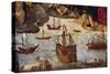 Caravels and Boats-Alejo Fernandez-Stretched Canvas