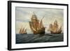 Caravels of Christopher Columbus, 1451-1506 Italian (Genoese) Explorer-Rafael Monleon Y Torres-Framed Giclee Print