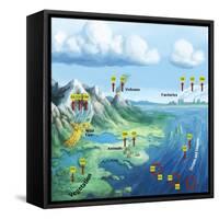 Carbon Cycle-Spencer Sutton-Framed Stretched Canvas