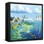Carbon Cycle-Spencer Sutton-Framed Stretched Canvas