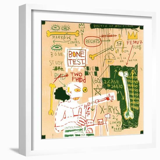 Carbon dating System Versus Scratchproof Tape, 1982-Jean-Michel Basquiat-Framed Giclee Print