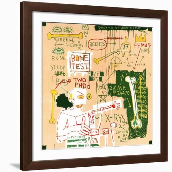 Carbon dating System Versus Scratchproof Tape, 1982-Jean-Michel Basquiat-Framed Giclee Print