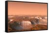 Carbon Dioxide Ice on Mars, Artwork-Chris Butler-Framed Stretched Canvas