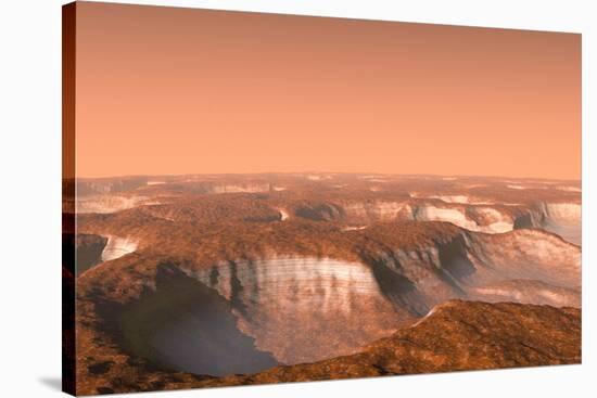 Carbon Dioxide Ice on Mars, Artwork-Chris Butler-Stretched Canvas