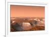 Carbon Dioxide Ice on Mars, Artwork-Chris Butler-Framed Photographic Print