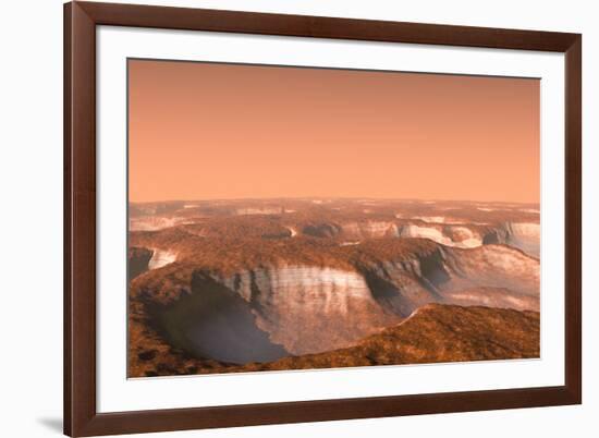 Carbon Dioxide Ice on Mars, Artwork-Chris Butler-Framed Photographic Print