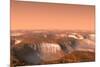 Carbon Dioxide Ice on Mars, Artwork-Chris Butler-Mounted Photographic Print