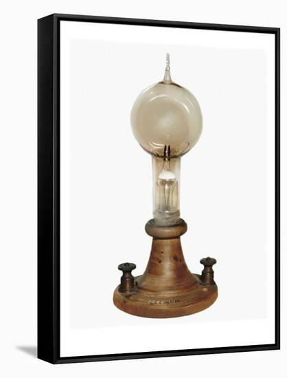 Carbon Filament Lamp, Invented by Edison in 1879-Thomas Alva Edison-Framed Stretched Canvas