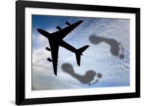 Carbon Footprints, Conceptual Image-Victor De Schwanberg-Framed Photographic Print