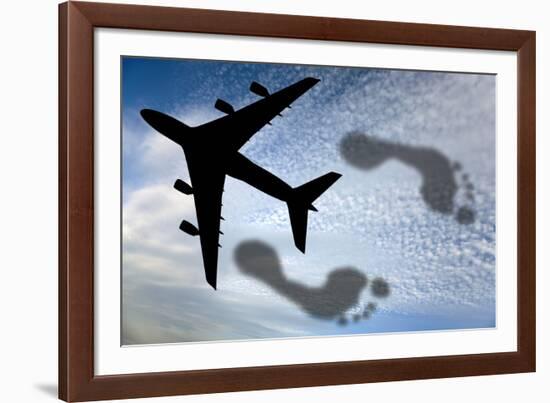 Carbon Footprints, Conceptual Image-Victor De Schwanberg-Framed Photographic Print