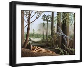 Carboniferous Insects, Artwork-Richard Bizley-Framed Photographic Print