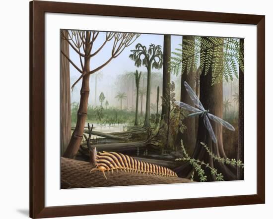 Carboniferous Insects, Artwork-Richard Bizley-Framed Photographic Print