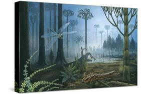 Carboniferous Landscape-null-Stretched Canvas