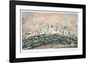 Carcassone-Lloyd Lozes Goff-Framed Collectable Print