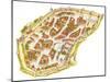 Carcassonne, France, Aerial View-Fernando Aznar Cenamor-Mounted Giclee Print