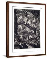 Carceri VII, 1760-Giovanni Battista Piranesi-Framed Giclee Print