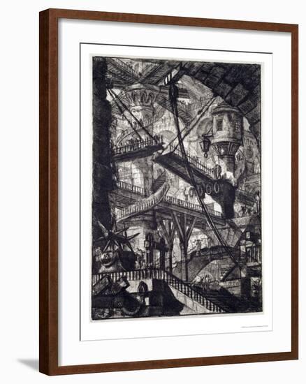 Carceri VII, 1760-Giovanni Battista Piranesi-Framed Giclee Print