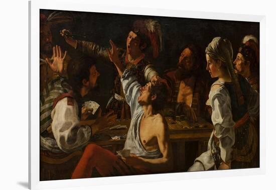 Card and Backgammon Players, Fight over Cards, 1620-1629-Theodor Rombouts-Framed Giclee Print