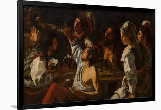 Card and Backgammon Players, Fight over Cards, 1620-1629-Theodor Rombouts-Framed Giclee Print