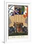 Card Commemorating the Allies in the First World War-null-Framed Giclee Print
