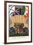 Card Commemorating the Allies in the First World War-null-Framed Giclee Print