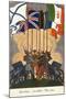 Card Commemorating the Allies in the First World War-null-Mounted Giclee Print