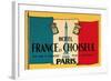 Card for Hotel France et Choiseul-null-Framed Art Print