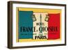 Card for Hotel France et Choiseul-null-Framed Art Print