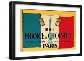 Card for Hotel France et Choiseul-null-Framed Art Print