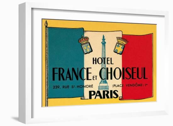 Card for Hotel France et Choiseul-null-Framed Art Print