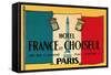 Card for Hotel France et Choiseul-null-Framed Stretched Canvas